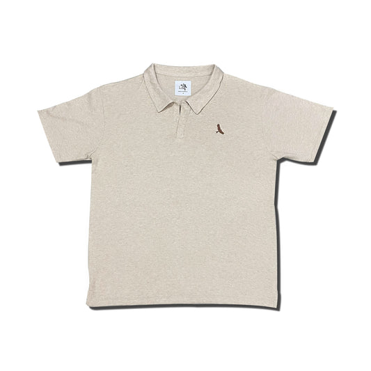 Cream Waffle Polo
