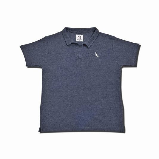 Charcoal Waffle Polo