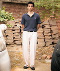 Charcoal Waffle Polo