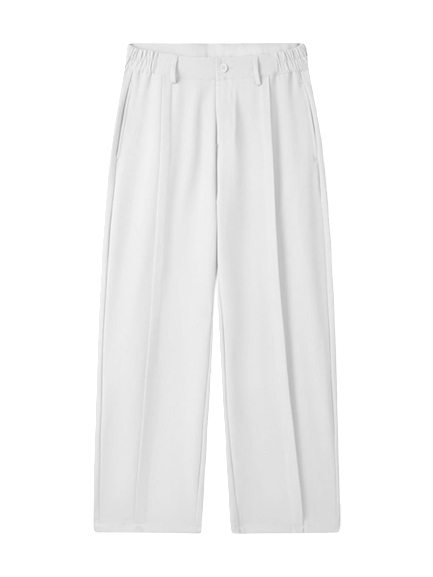Egg White Pleated Trousers